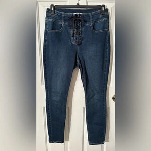 WE THE FREE People CURVY Anthropologie 31 High Rise Lace Up Fly Stretch Corset